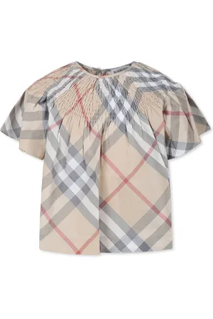 Burberry Top For Girl With Vintage Check