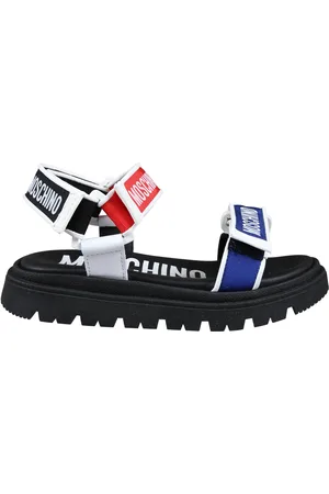 Moschino Black Sandals For Boy With Logo