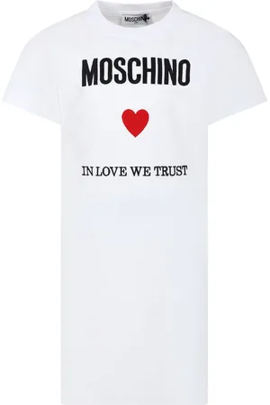 Moschino Dress For Girl With Logo And Heart