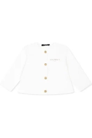 Balmain Jacket For Baby Girl With Logo
