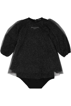 Balmain Dress For Baby Girl With Logo