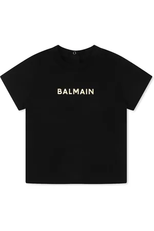 Balmain White T-shirt For Babykids With Logo