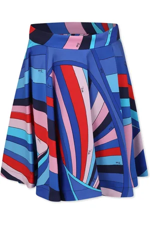 Puccini Skirt For Girl With Marble Print