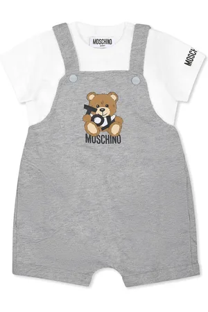 Moschino Dungarees For Baby Boy With Teddy Bear