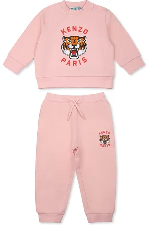 Kenzo Suit For Baby Girl With Licky Tiger