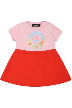 VERSACE Dress For Baby Girl With Logo