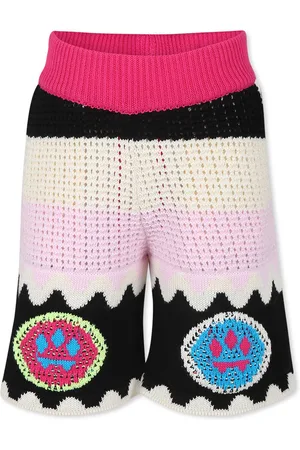 BARROW Black Shorts For Girl With Smiley