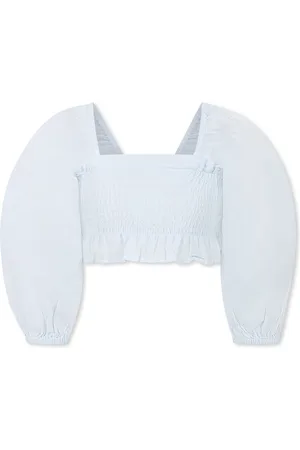 Molo Light Blue Crop Top For Girl