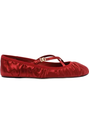 Dolce & Gabbana Dg Logo Satin Ballets