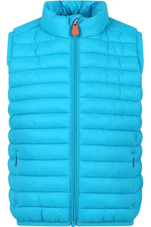 save the duck Sky Blue Vest Dolin For Boy With Iconic Logo