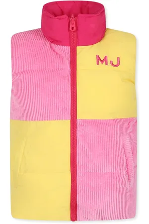 Marc Jacobs Pink Reversible Vest For Girl With Logo
