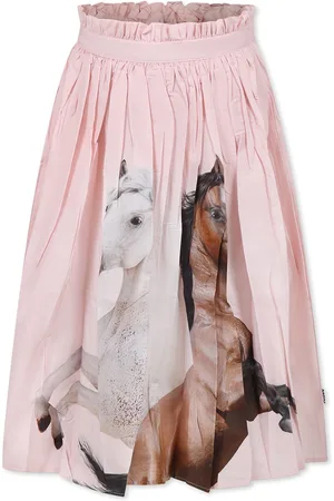 Molo Skirt For Girl With Horses Print