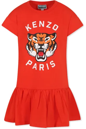 Kenzo T-shirt For Kids With Lucky Tiger