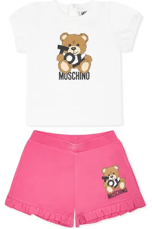 Moschino Suit For Baby Girl With Teddy Bear