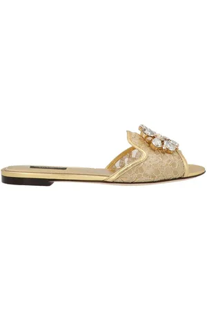 Dolce & Gabbana Embellished Slip-on Sandals