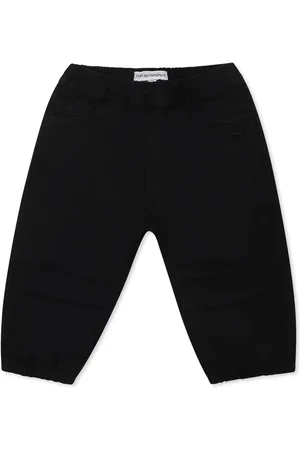 Emporio Armani Trousers For Baby Boy With Eagle