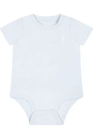 Ralph Lauren Light-blue Body For Baby Boy With Pony Logo