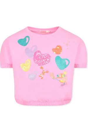 Billieblush Crop T-shirt For Girl With Hearts