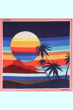 Dsquared2 Summer Lovers Multicolor Silk Foulard