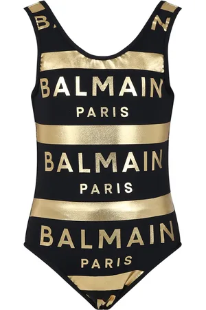 Balmain Swimsuit For Girl With Logo