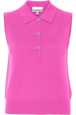 Ganni Wool And Cashmere Polo
