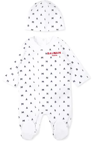 Balmain Babaygrow Set For Babykids With Logo