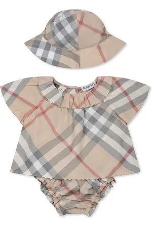 Burberry Set For Baby Girl With Vintage Check