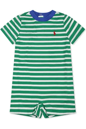 Ralph Lauren Romper For Baby Boy With Horse