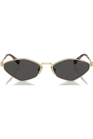 Miu Miu Mu 56zs Pale Gold Sunglasses