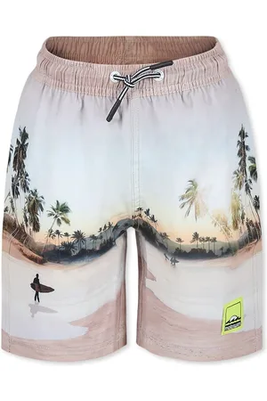 Molo Swim Shorts For Boy With Palm Tree