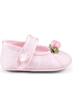 MONNALISA Ballet Flats For Baby Girl With Rose