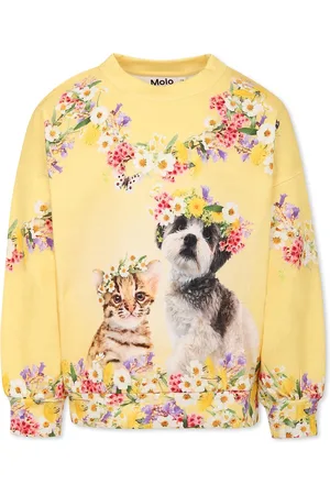 Molo Sweatshirt For Girl With Flower