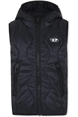 Diesel Balck Vest For Boy With Logo