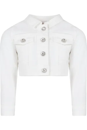 MONNALISA Jacket For Girl With Jewel Buttons