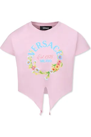 VERSACE T-shirt For Girl With Logo