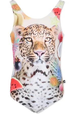 Molo Swimsuit For Girl With Leopard