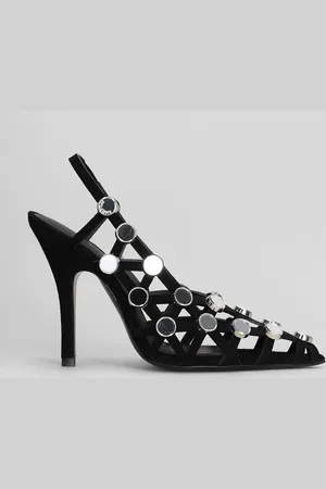 The Attico Grid Pumps In Leather