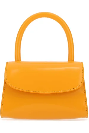 By Far Orange Leather Mini Handbag