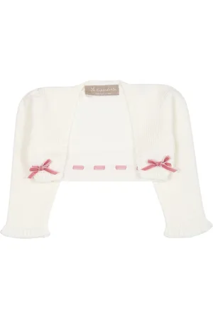 LA STUPENDERIA Cardigan For Baby Girl With Bows