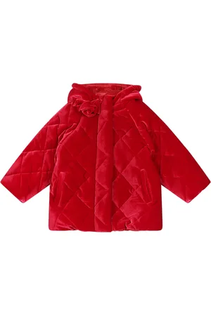 MONNALISA Down Jacket For Baby Girl With Rose