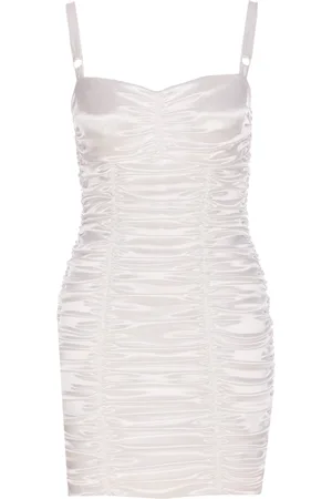 Dolce & Gabbana Mini Draped Satin Dress