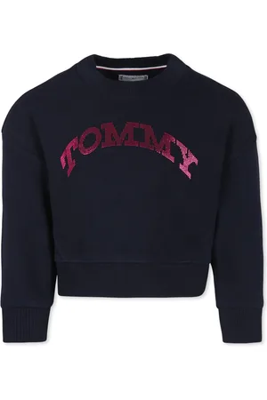 Tommy Hilfiger Crop Sweatshirt For Girl With Logo
