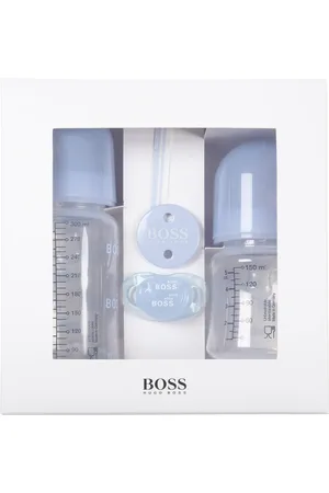 HUGO BOSS Light-blue Set For Baby Boy With Logo