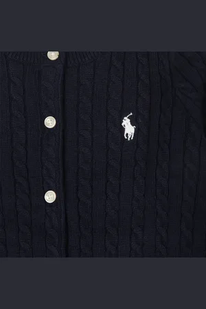 Ralph Lauren Cardigan For Baby Girl With Logo
