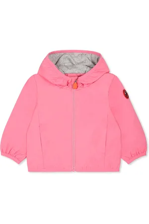 save the duck Windbreaker Jacket For Baby Girl With Logo