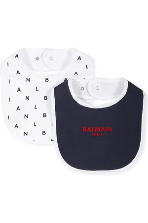 Balmain Bib Set For Baby Kids With Logo