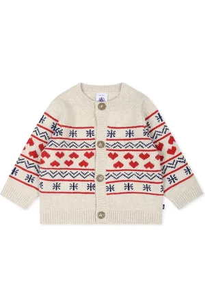 Petit Bateau Cardigan For Baby Girl With Hearts