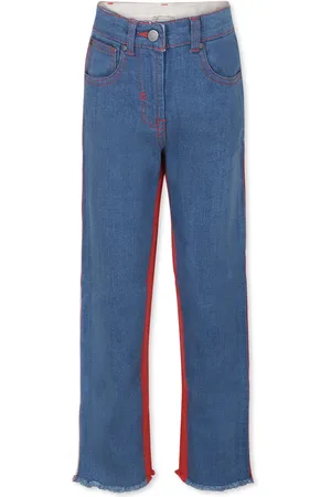 Stella McCartney Blue Jeans For Girl With Logo
