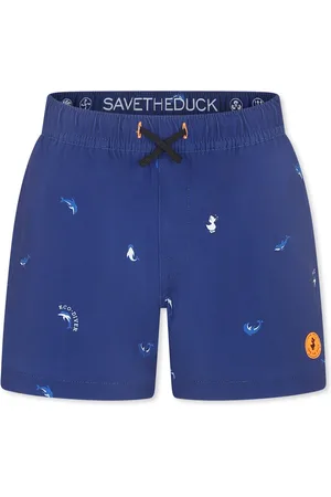 save the duck Swim Short For Boy With Dolphin