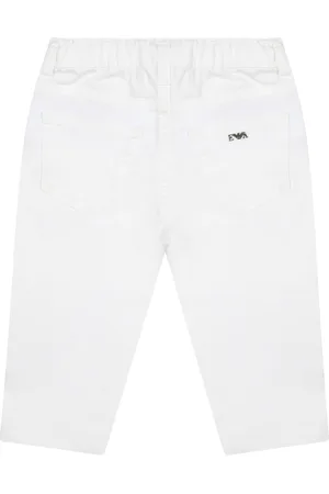 Emporio Armani Trousers For Baby Boy With Logo